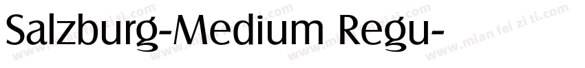 Salzburg-Medium Regu字体转换